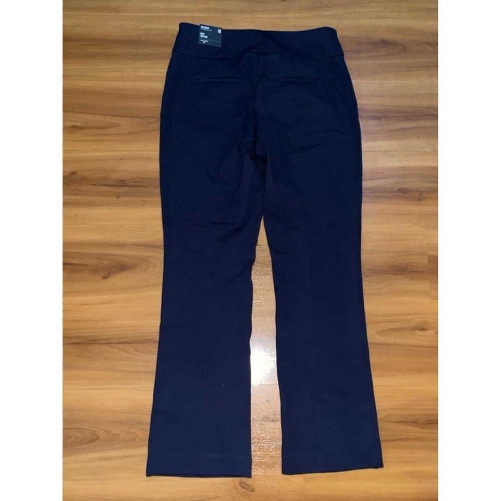 Womens NWT Express Columinist High Rise Navy Boot Cut Pants - Picture 2 of 6